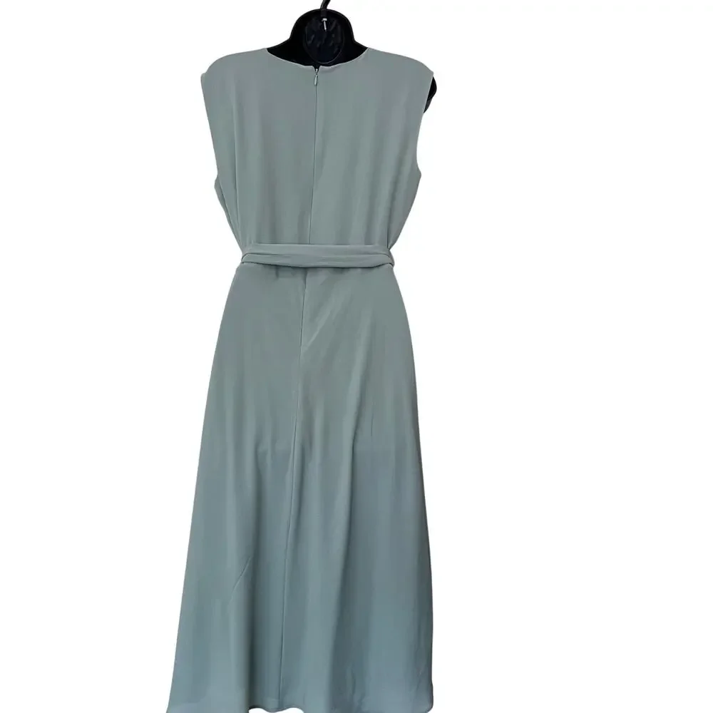 Lauren Ralph Lauren Women’s Belted Bubble Crepe Midi Dress Soft Laurel size: 6 - Picture 6 of 6